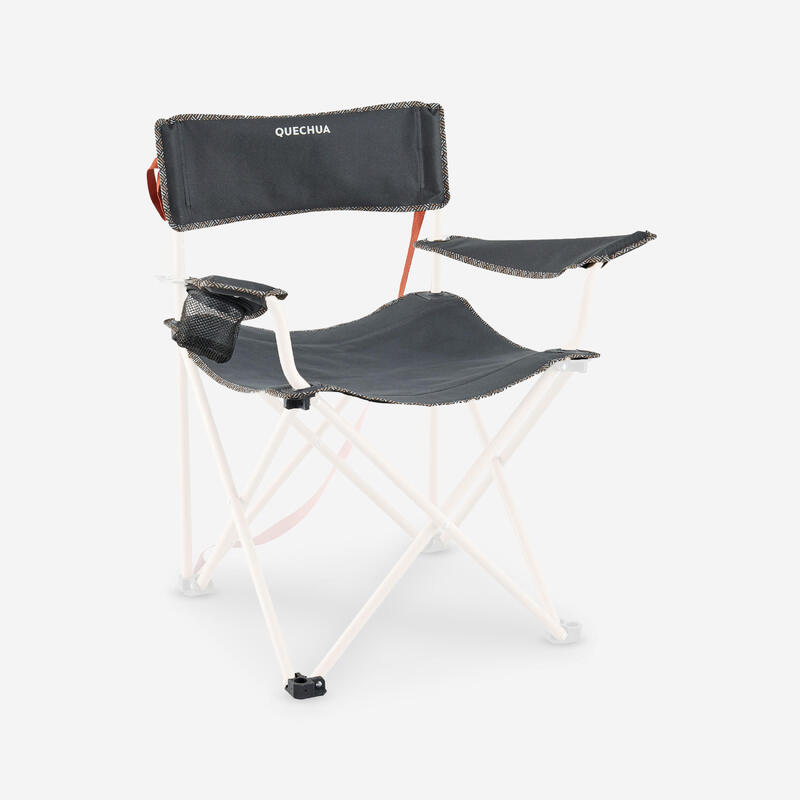 Sedia Relax A Dondolo Con Braccioli In Legno, Metallo E Tessuto Marrone 040006908 85410427