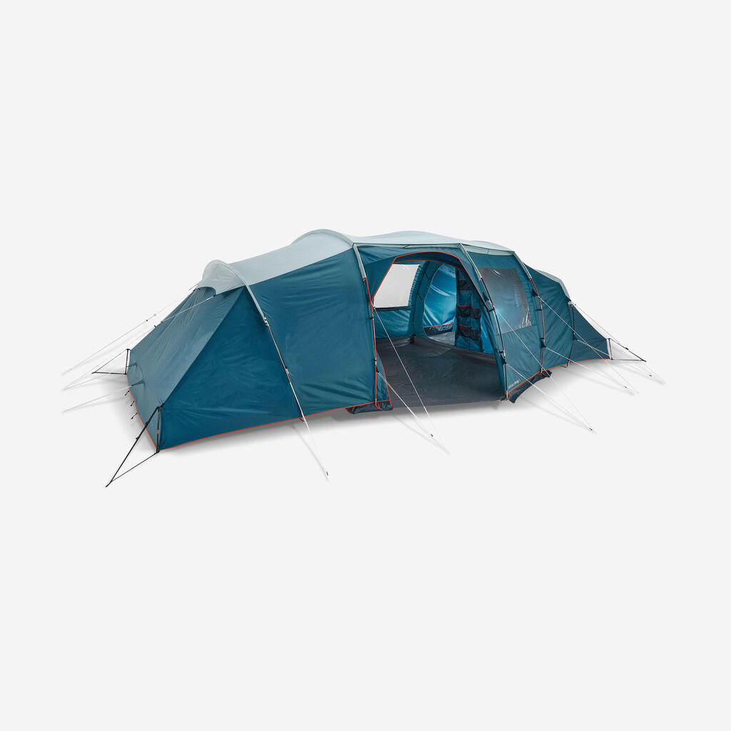 Camping tent with poles - Arpenaz 8.4 - 8 Person - 4 Bedrooms