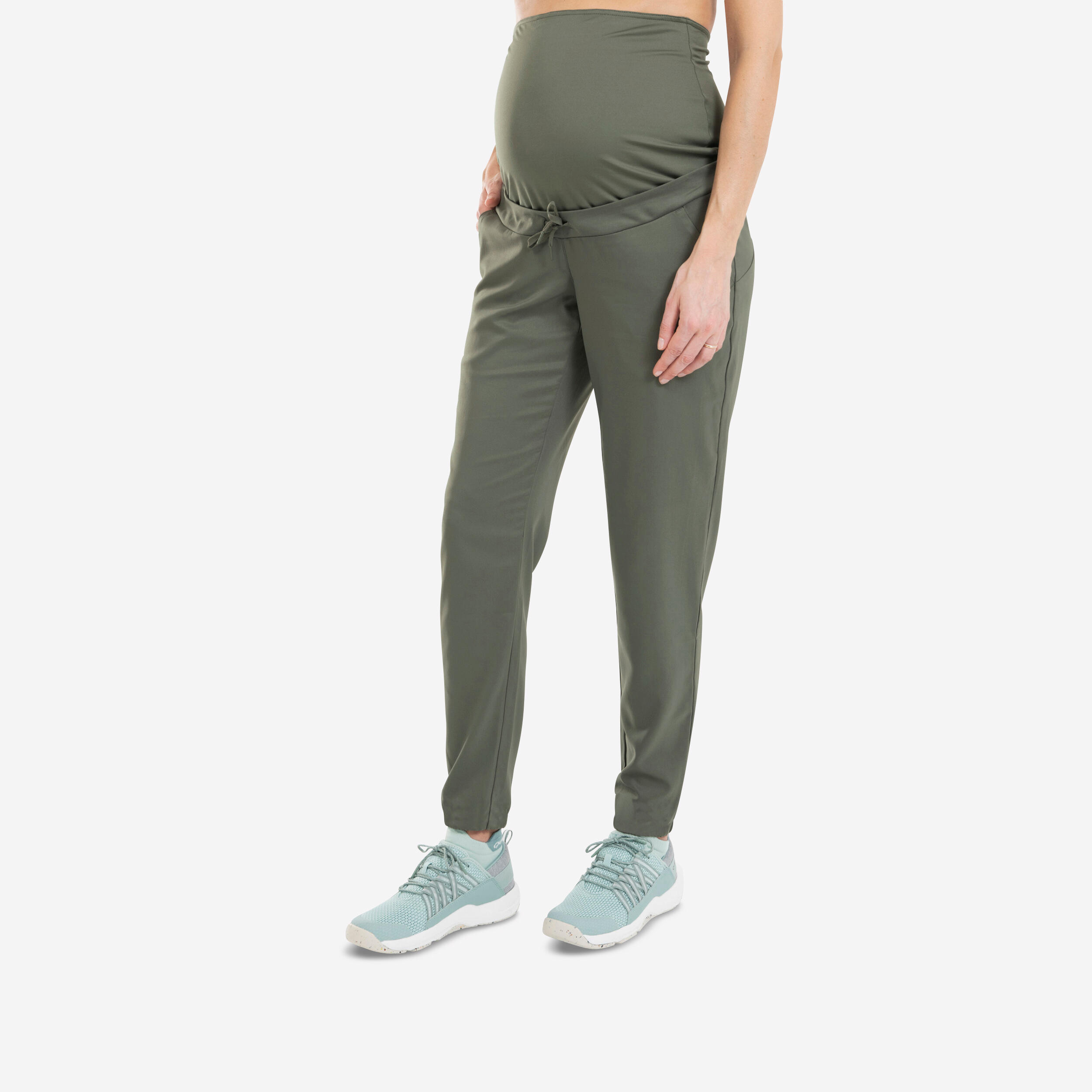 Decathlon | Pantaloni trekking premaman verde oliva |  Quechua