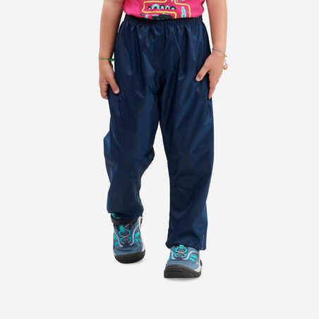 CUBREPANTALÓN IMPERMEABLE DE SENDERISMO NIÑOS - MH100 KID - 2-6 AÑOS 