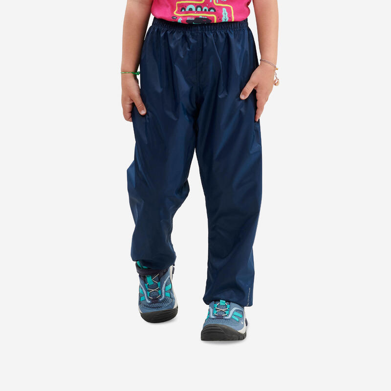 Kids' Hiking Waterproof Overtrousers MH100 2-6 Years