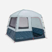 אוהל קמפינג 6 אנשים עם מוטות - דגם Arpenaz Base M