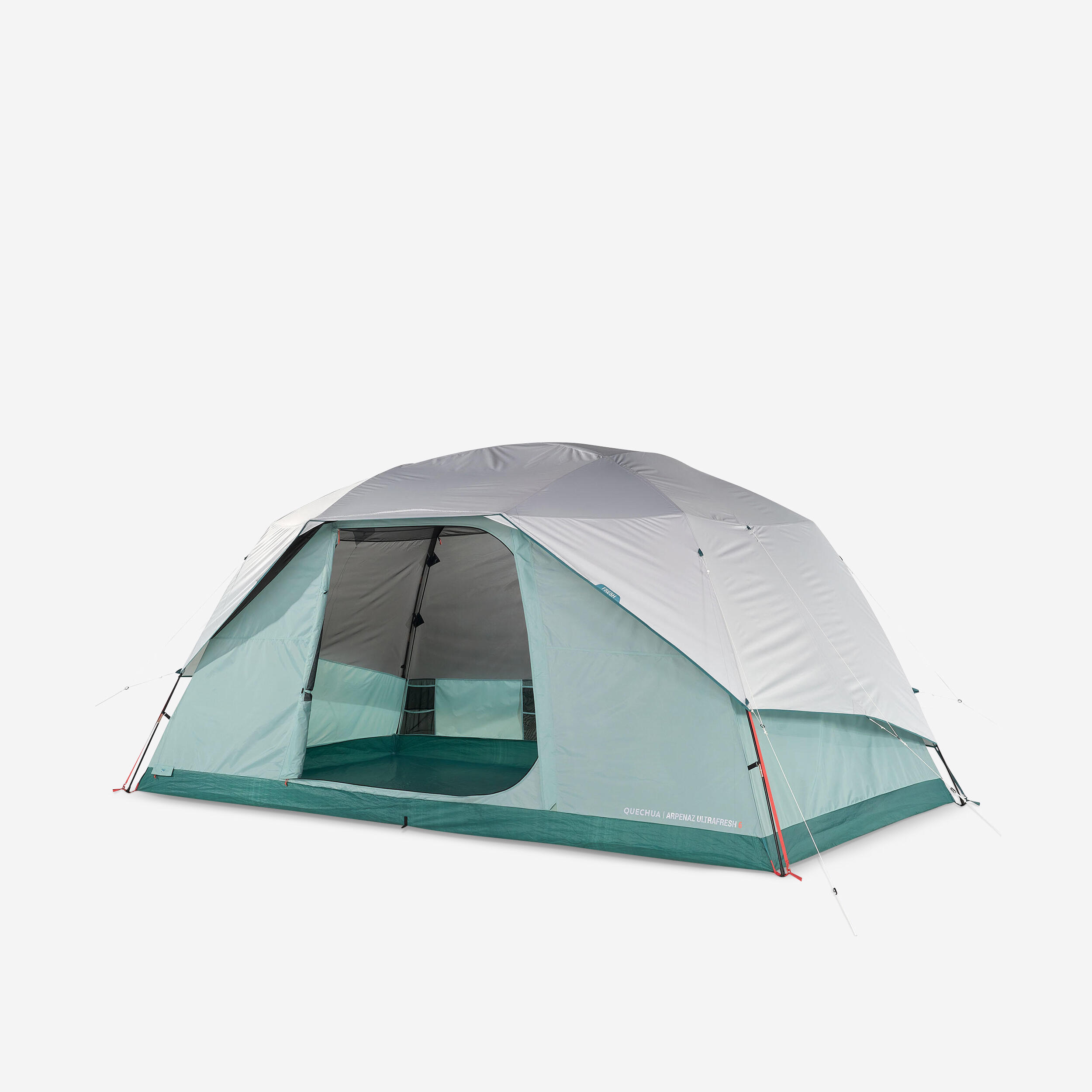 QUECHUA 6 Man Tent With Poles - Arpenaz 6 ULTRA FRESH