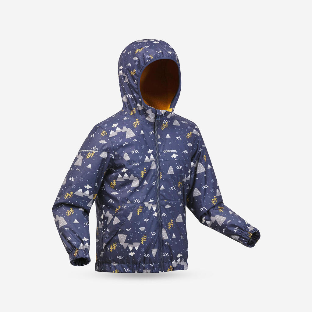 PARKA IMPERMEABLE SENDERISMO NIÑOS SH100 AZUL