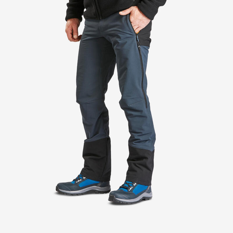 Erkek Sıcak Tutan ve Su Tutmaz Outdoor Pantolon - Gri - SH500 Mountain Ventil