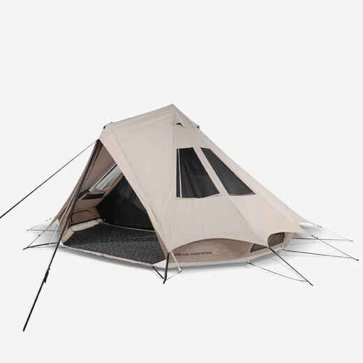 
      Kempinga telts “Tepee 5.2 Polycotton”, piecvietīga, ar 2 guļamtelpām
  