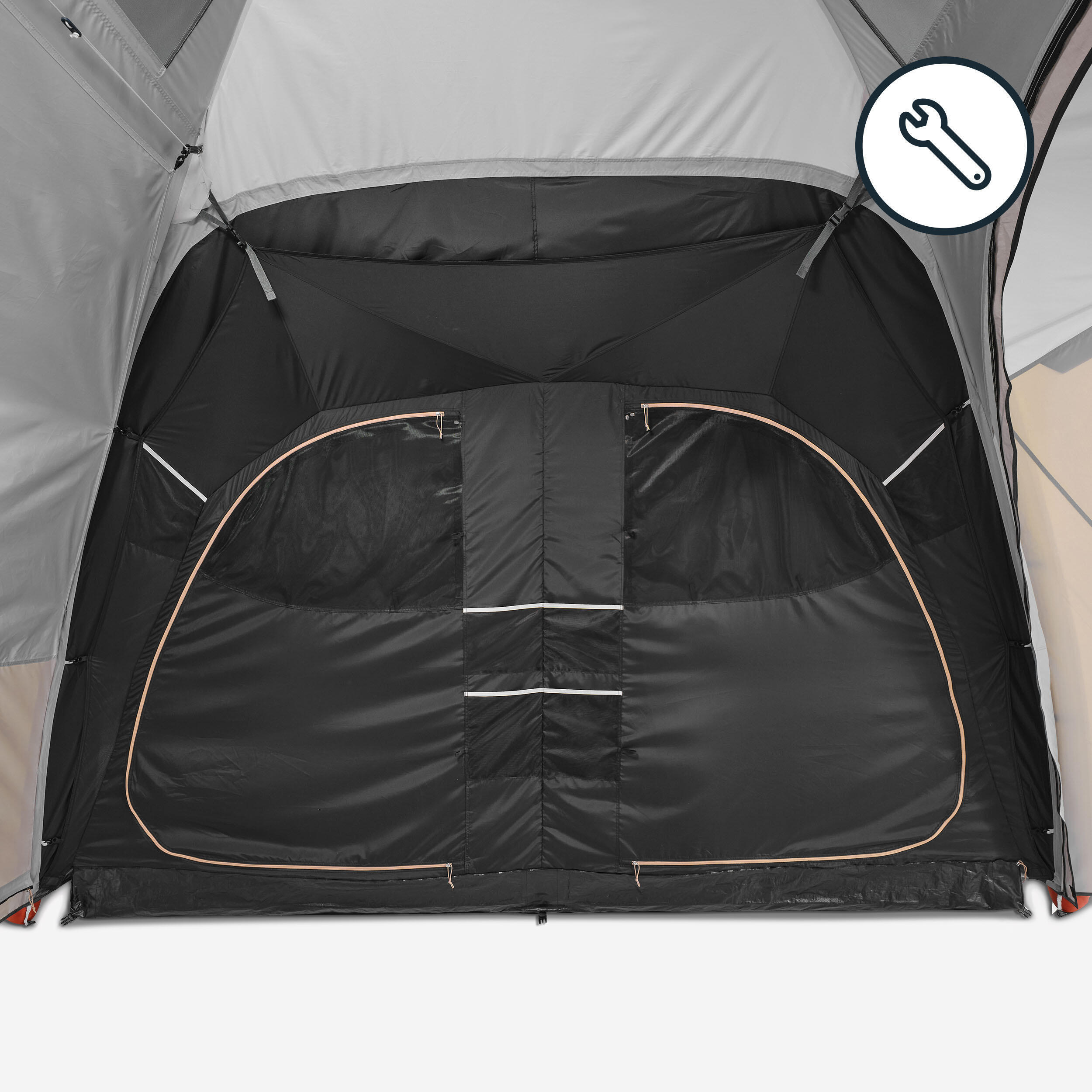 Quechua Bedroom - Replacement Part For The Air Seconds 8.4 Fresh&black Tent