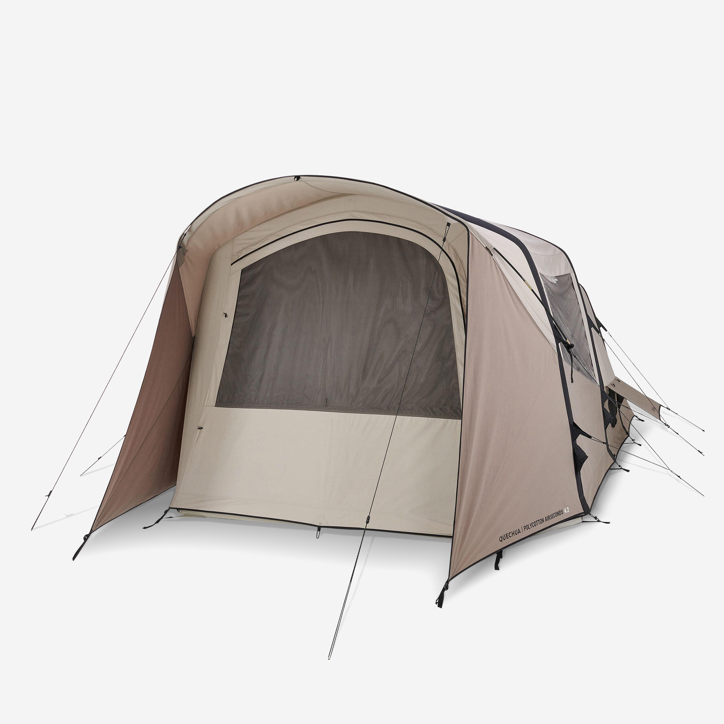 QUECHUA Tente Gonflable De Camping - Airseconds 4.2 Polycoton 4 Personnes 2 Chambres
