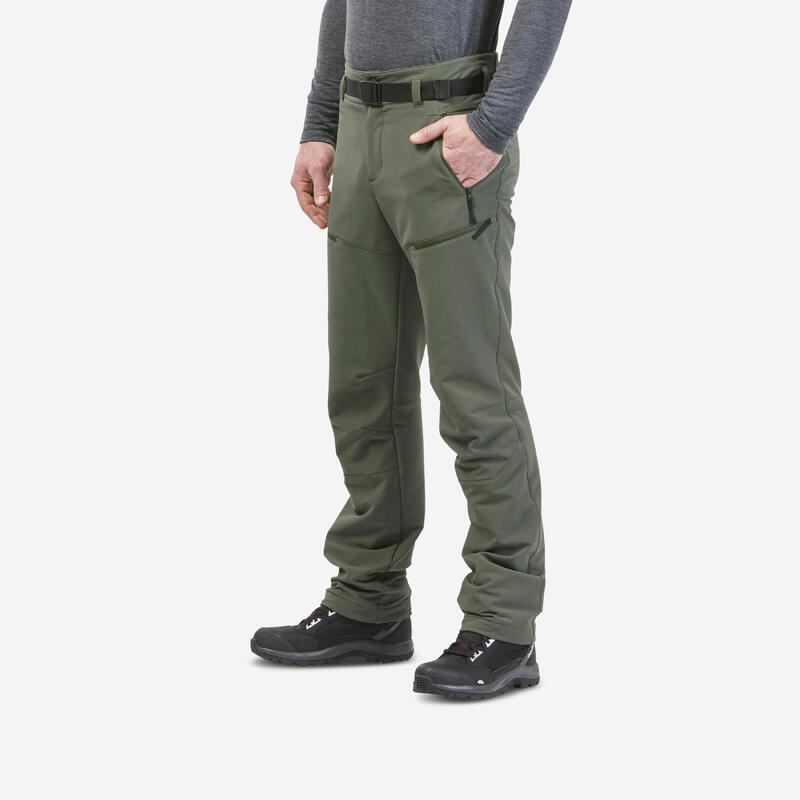 Pantaloni trekking uomo SH500 MOUNTAIN verde