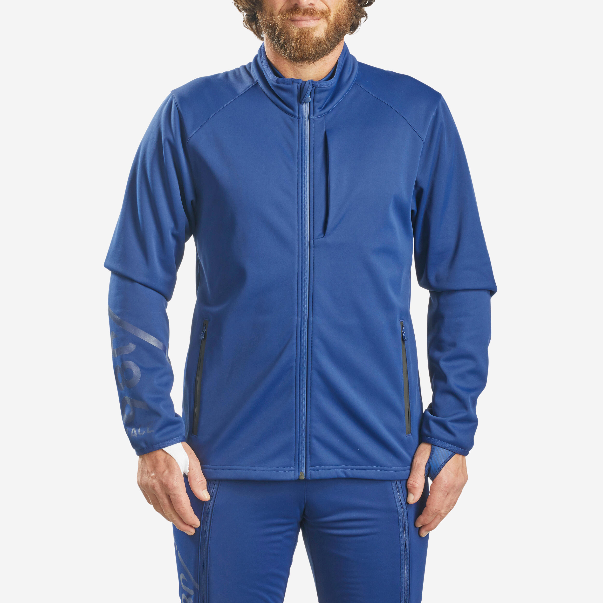 MEN'S DOWNHILL SKI JACKET 980 - BLUE 1/8