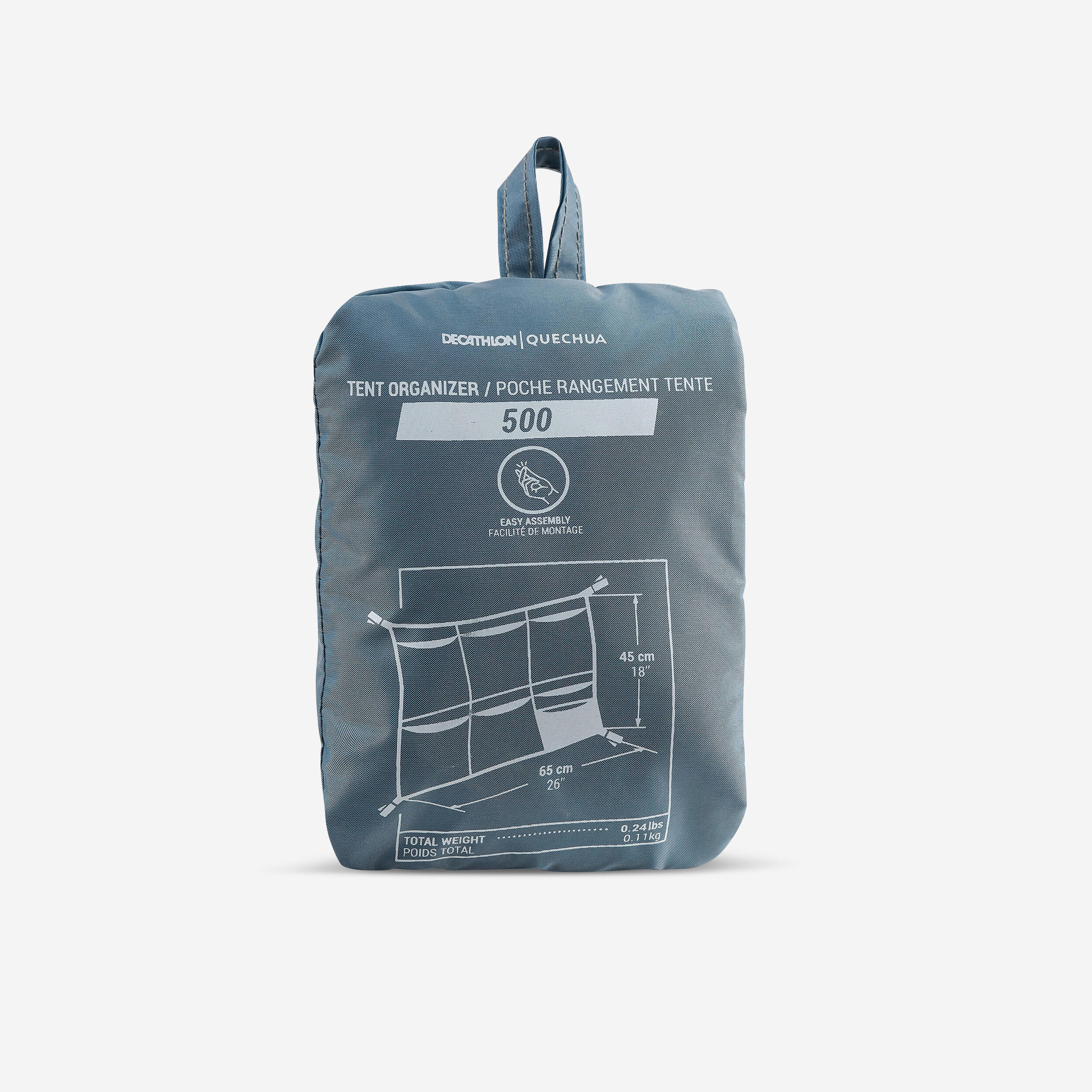 Rede universal para tenda ou sala de campismo - 6 bolsos de vários tamanhos