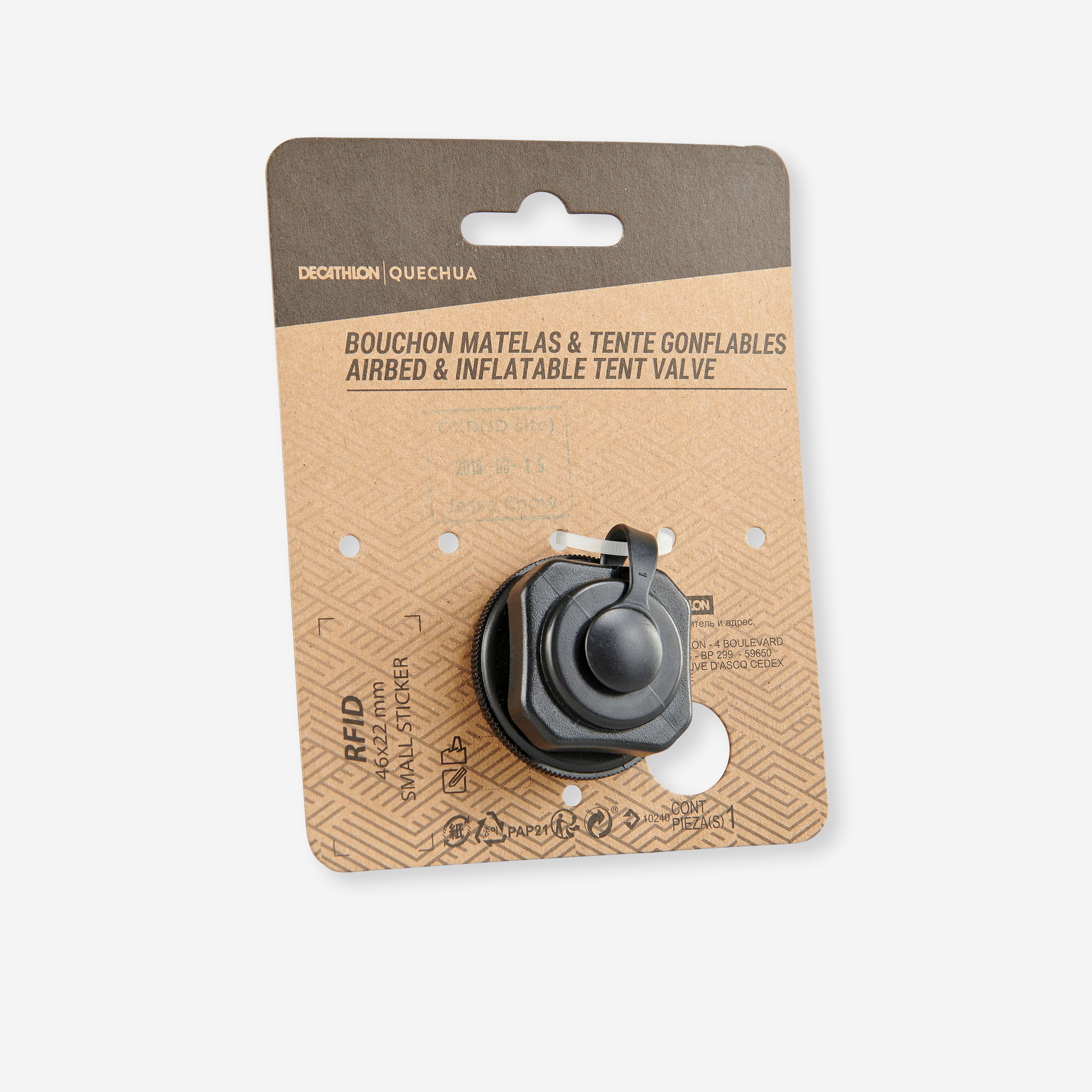 Valve de remplacement - compatible avec nos matelas et nos tentes gonflables - Camping - Bivouac - Quechua- Clubs - Entreprises - Collectivités - Associations