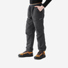 JUNIOR SNOW WARM WATER-REPELLENT HIKING PANTS - SH100 - GREY