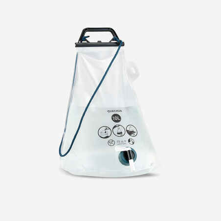 Bolsa/botella flexible para agua para camping de 10 litros