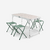 TABLE DE CAMPING PLIANTE - 4 TABOURETS - 4 À 6 PERSONNES