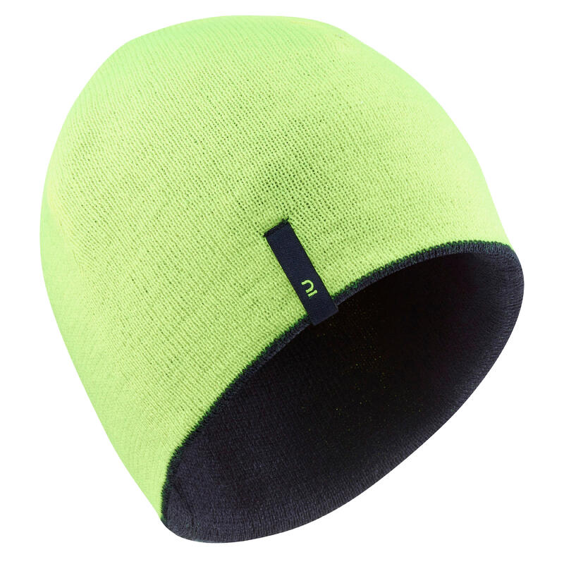 BONNET DE SKI ENFANT - REVERSE - JAUNE ET BLEU