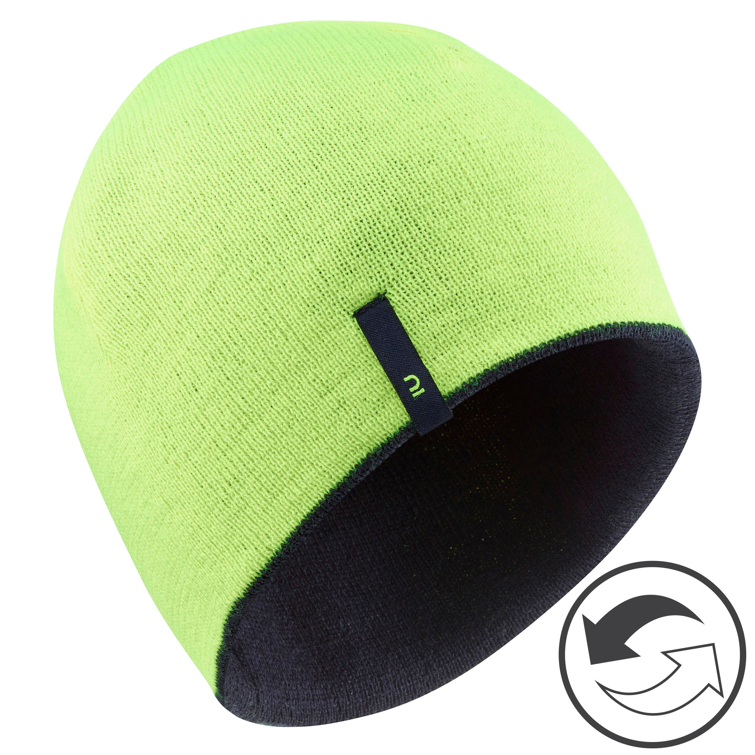 CHILDREN'S SKI CAP - REVERSE - YELLOW AND BLUE