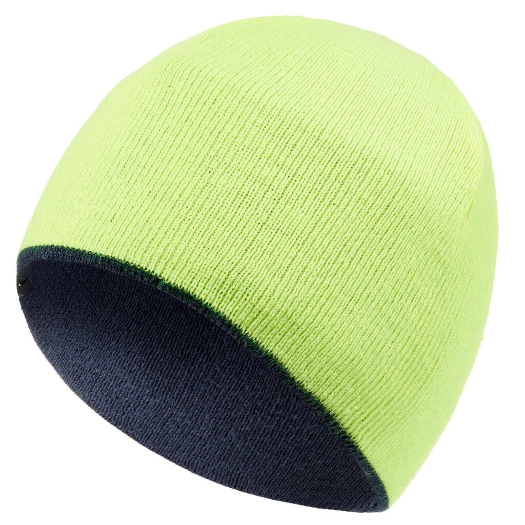 KIDS' REVERSIBLE SKI HAT - YELLOW/BLUE