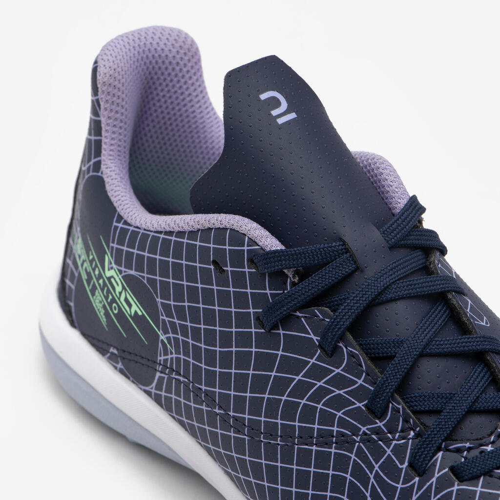 Chaussures de football enfant a lacets viralto i turf tf violet