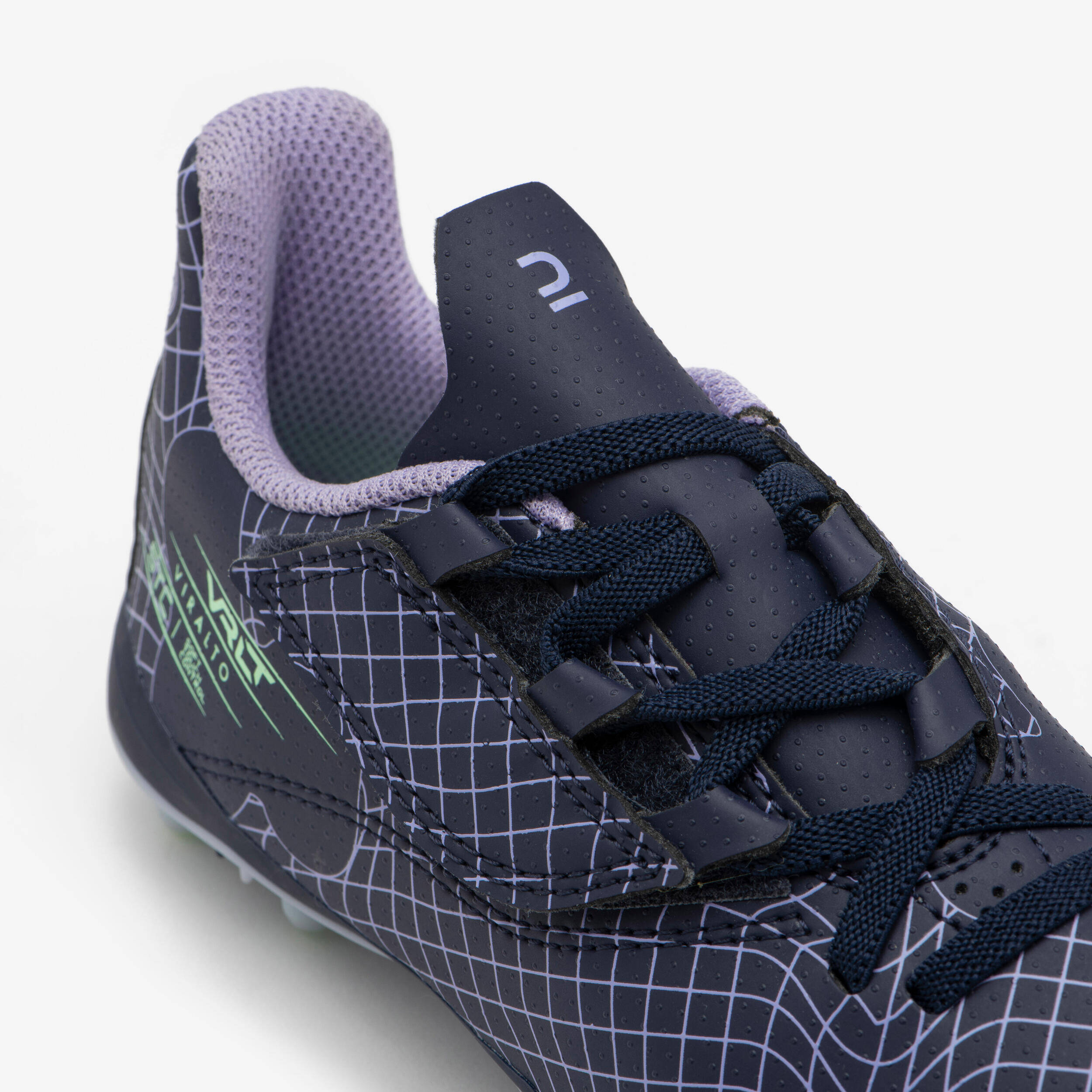 Kids Football Shoes for Artificial Grass Grounds Velcro Viralto - Nebula -  2