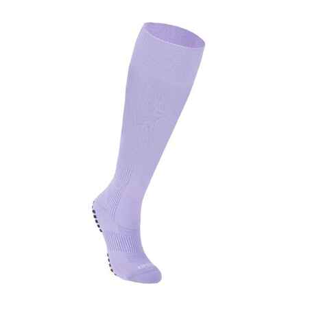 Čarape za nogomet Viralto II visoke i prianjajuće za odrasle mauve