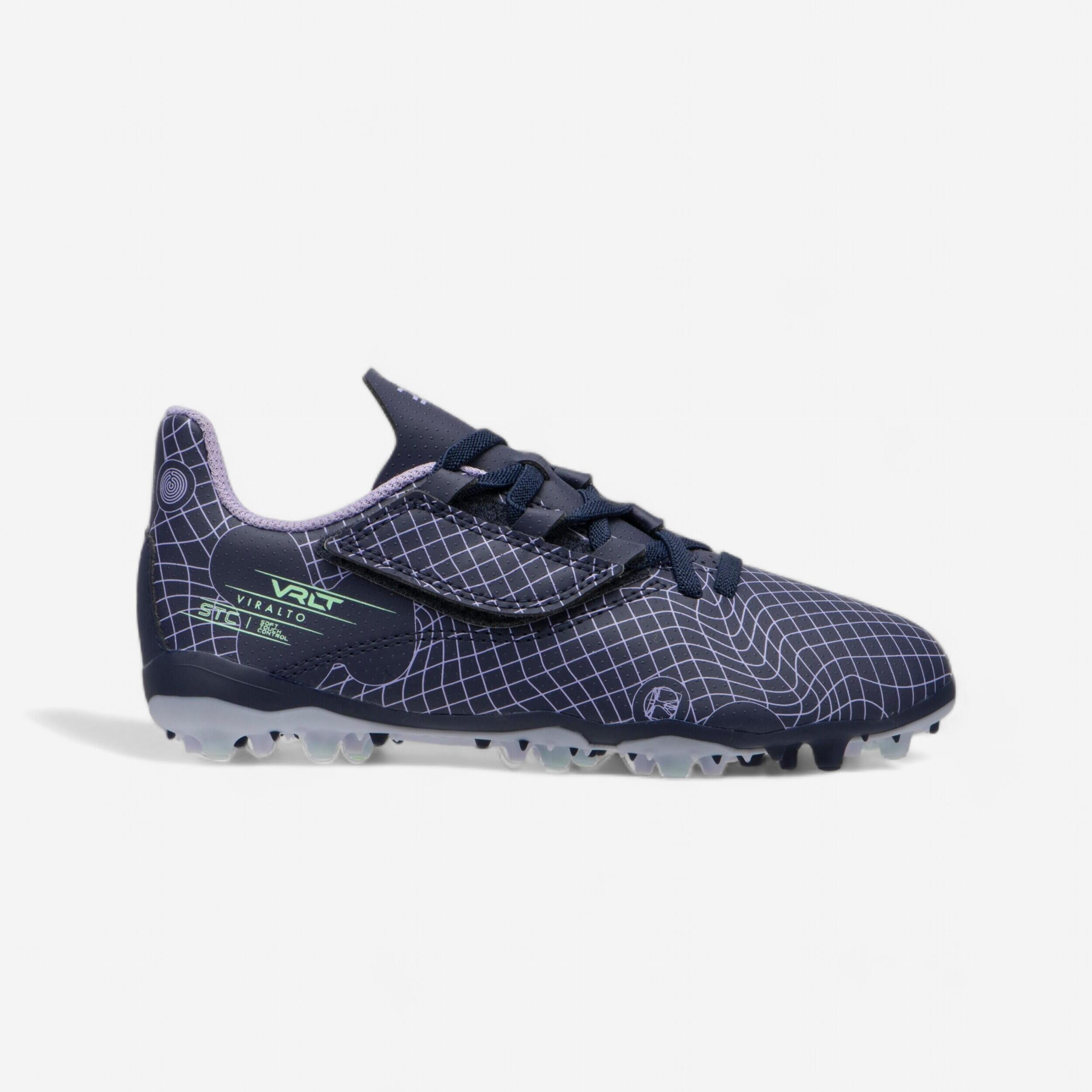 KIPSTA Kids' Rip-Tab Football Boots Viralto I Easy MG/AG - Nebula