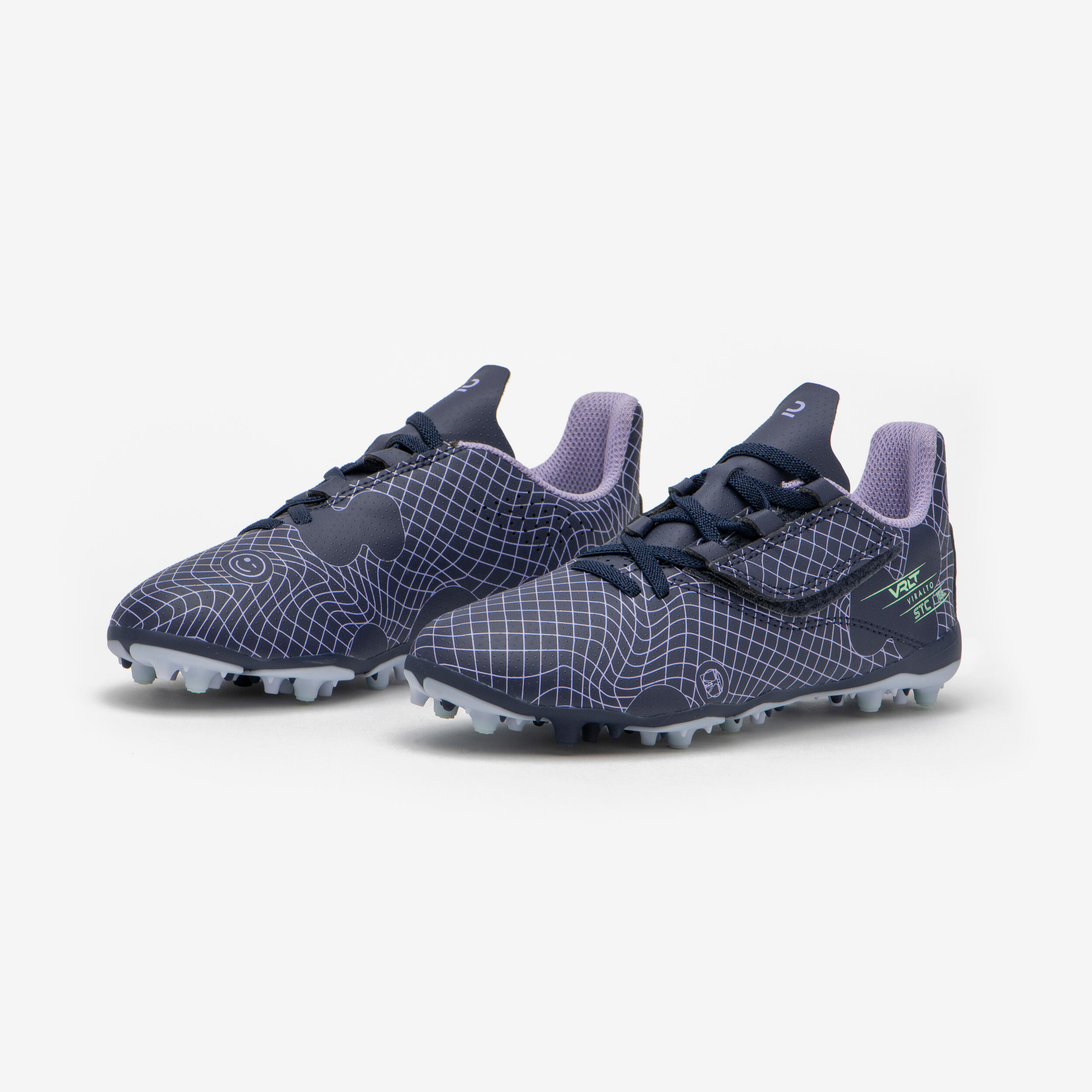 KIPSTA Detské futbalové kopačky Viralto I Easy MG/AG suchý zips Nebula 33 · záber 8