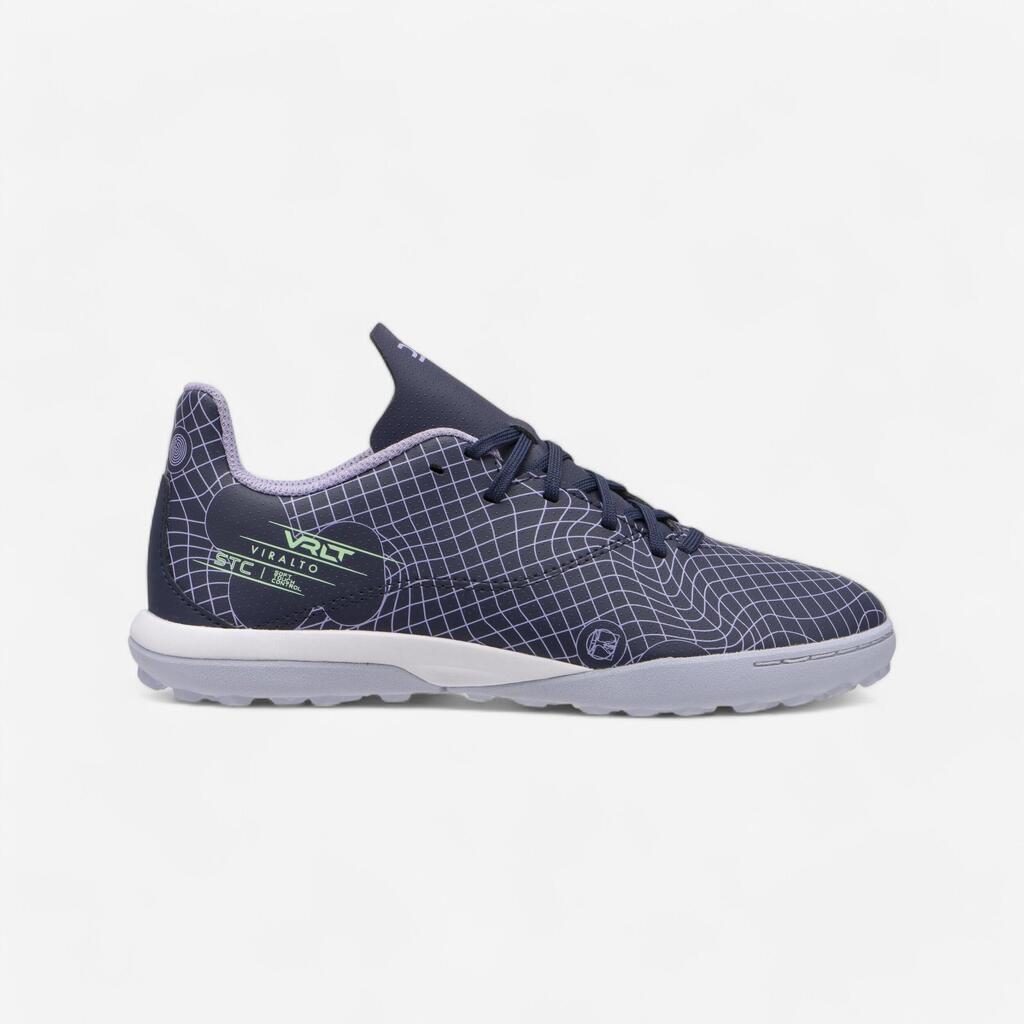 Chaussures de football enfant a lacets viralto i turf tf violet