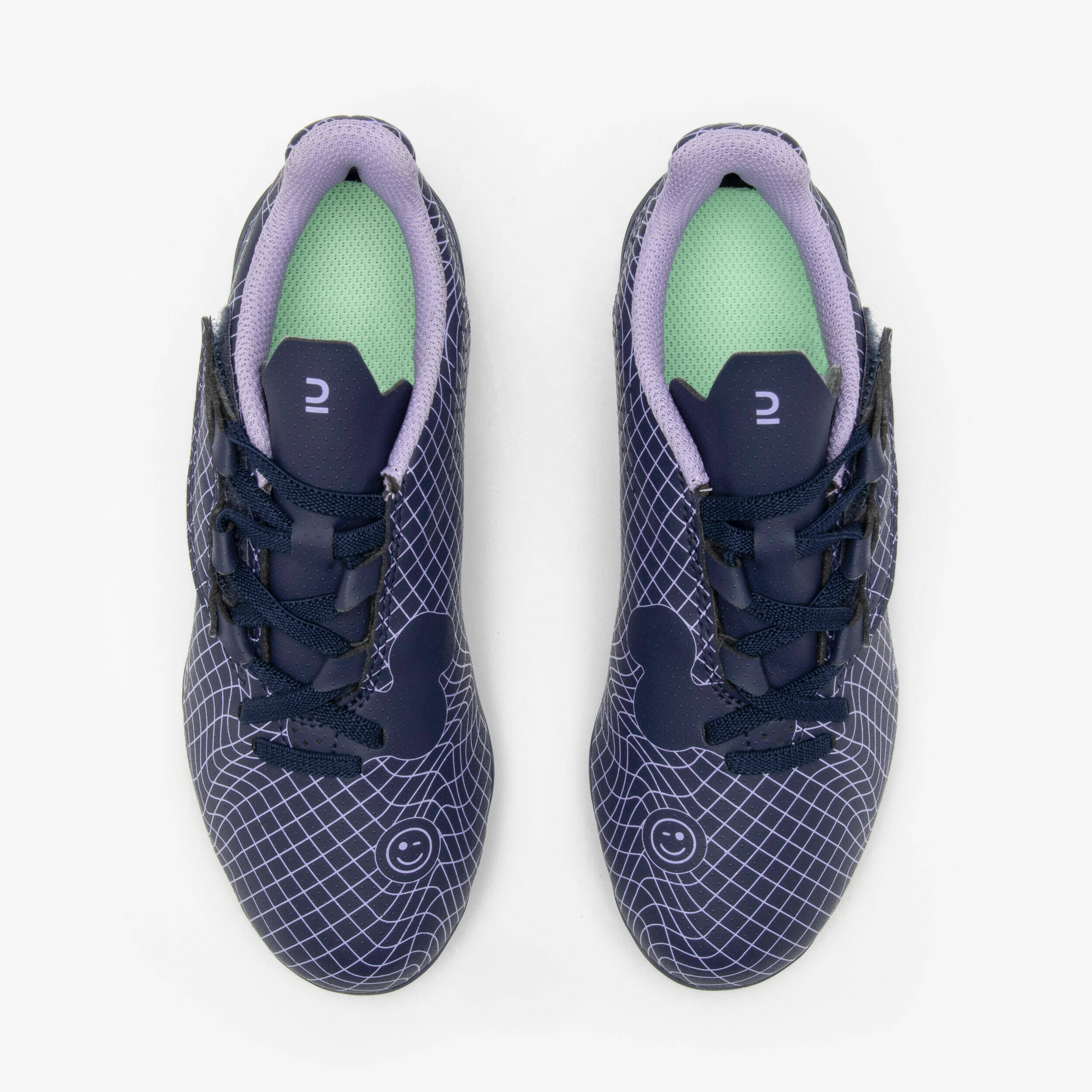 Kids Football Shoes for Artificial Grass Grounds Velcro Viralto - Nebula -  5