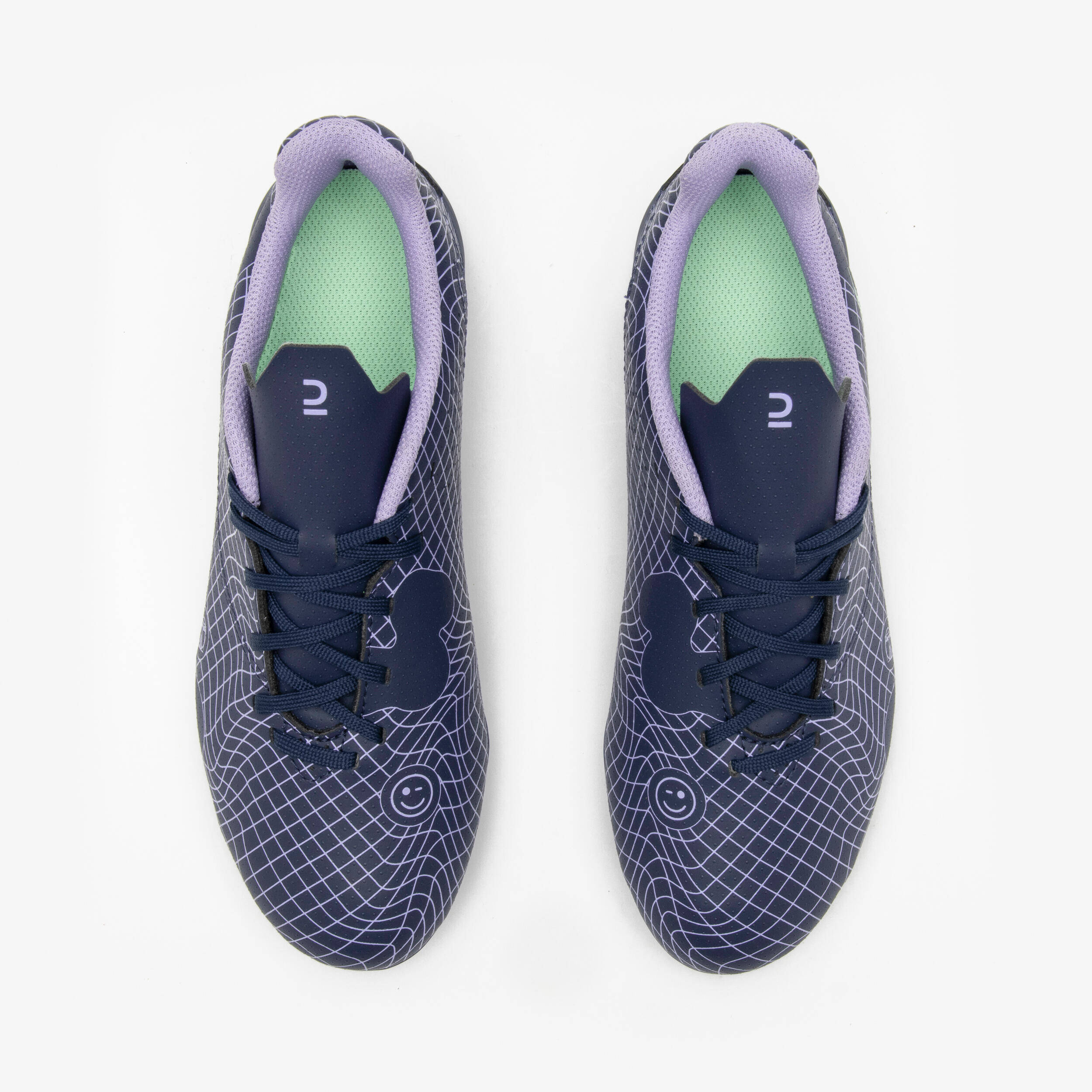 Kids Football Shoes for Artificial Grass Ground Viralto - Purple Nebula -  5