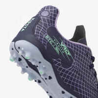 حذاء كرة القدم برباط للأطفال - Viralto I MG/AG ألوان غامقة