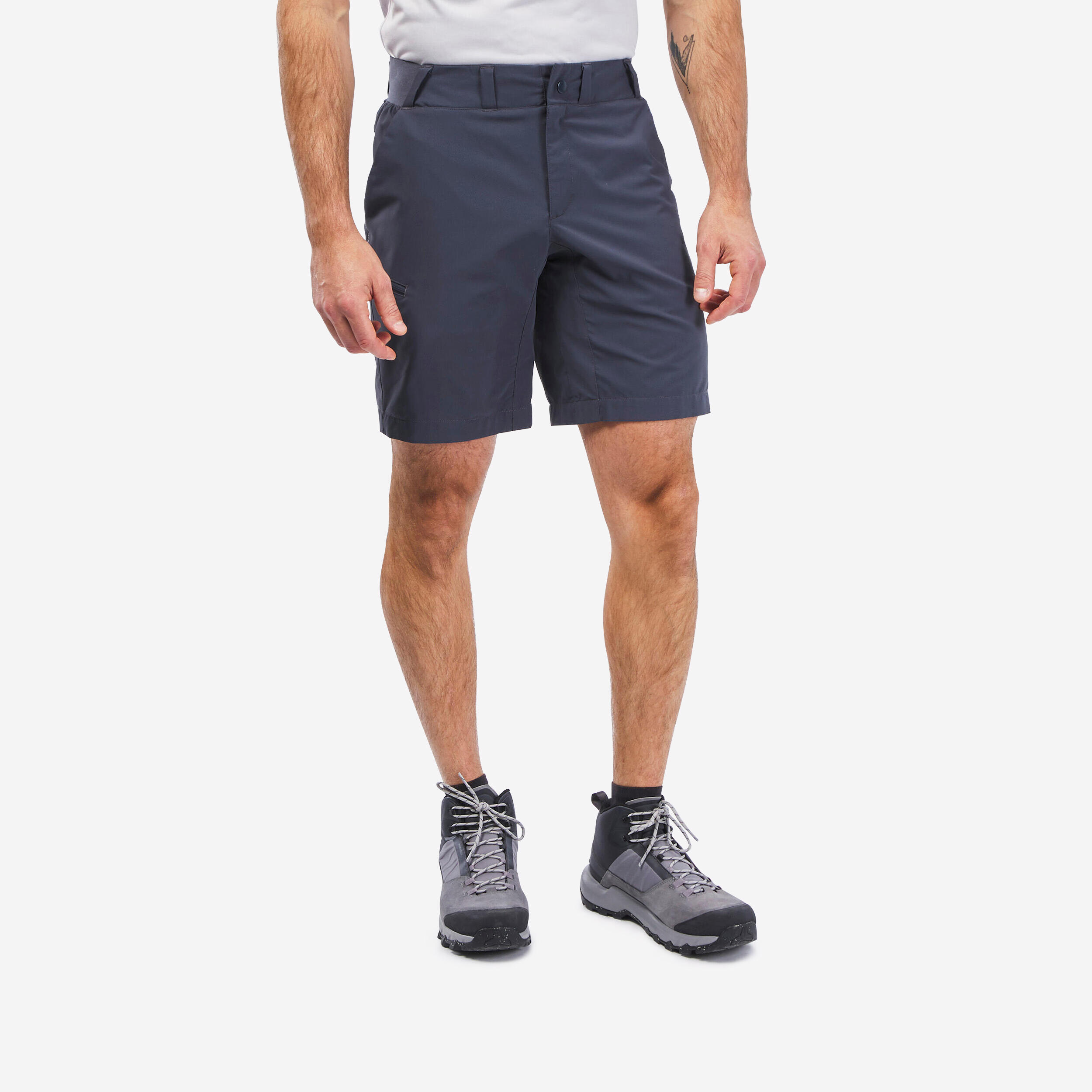 Quechua - Short De Randonnée - Mh100 - Homme - Short - Randonnees Et Trekking Homme - Gris - 40m - Decathlon