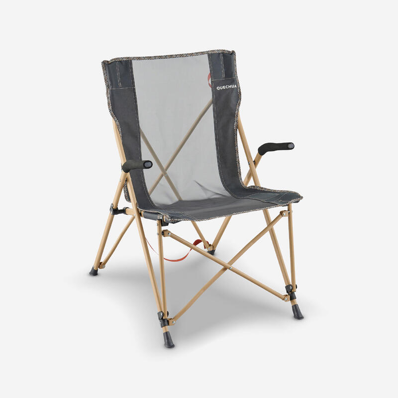 Comfortabele campingstoel met armleuningen