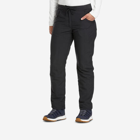 Image 453: WOMEN'S HIKING WARM WATER-REPELLENT TROUSERS - SH100 