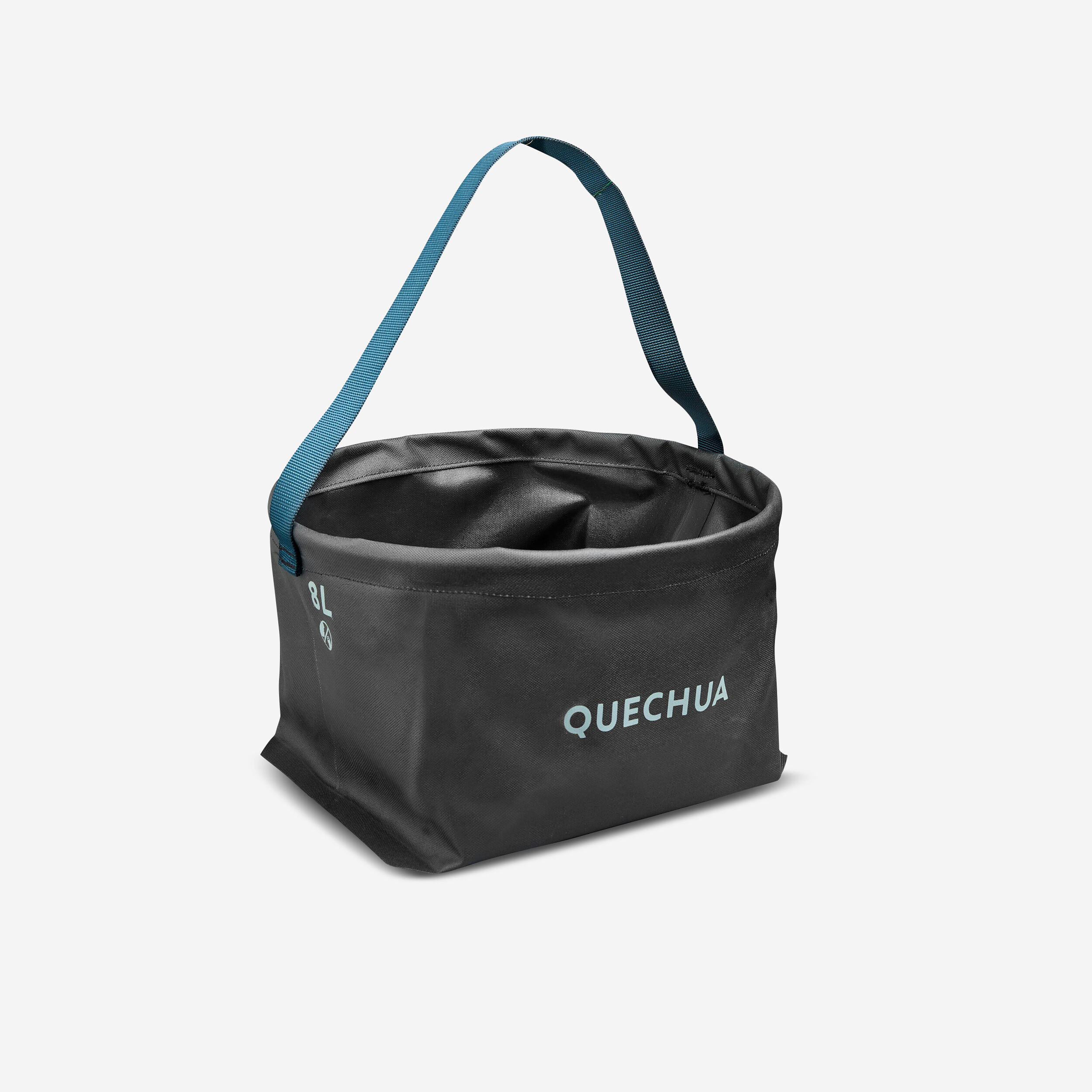 Quechua - Bassine Pliable Pour Le Camping - 8 Litres - Bassine À Laver - Camping Et Bivouac Randonnee Trekking - Bleu-noir-vert - Taille Unique - Decathlon