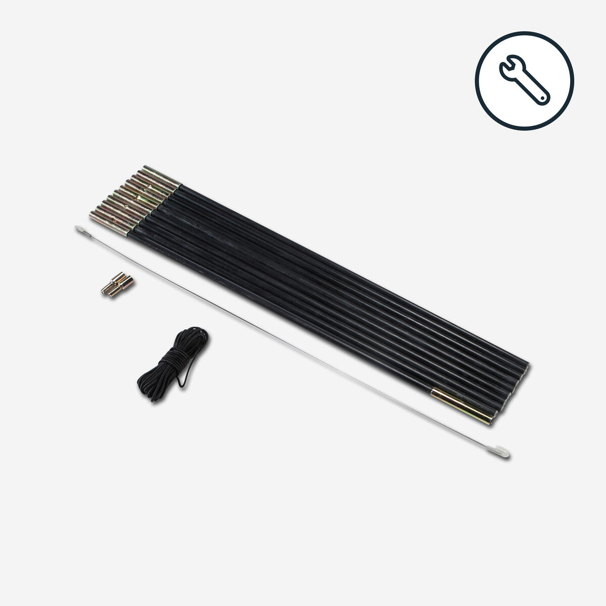 KIT ARCEAU EN FIBRES DE VERRE COMPLET POUR TENTE - DIAMÈTRE 8,5 MM