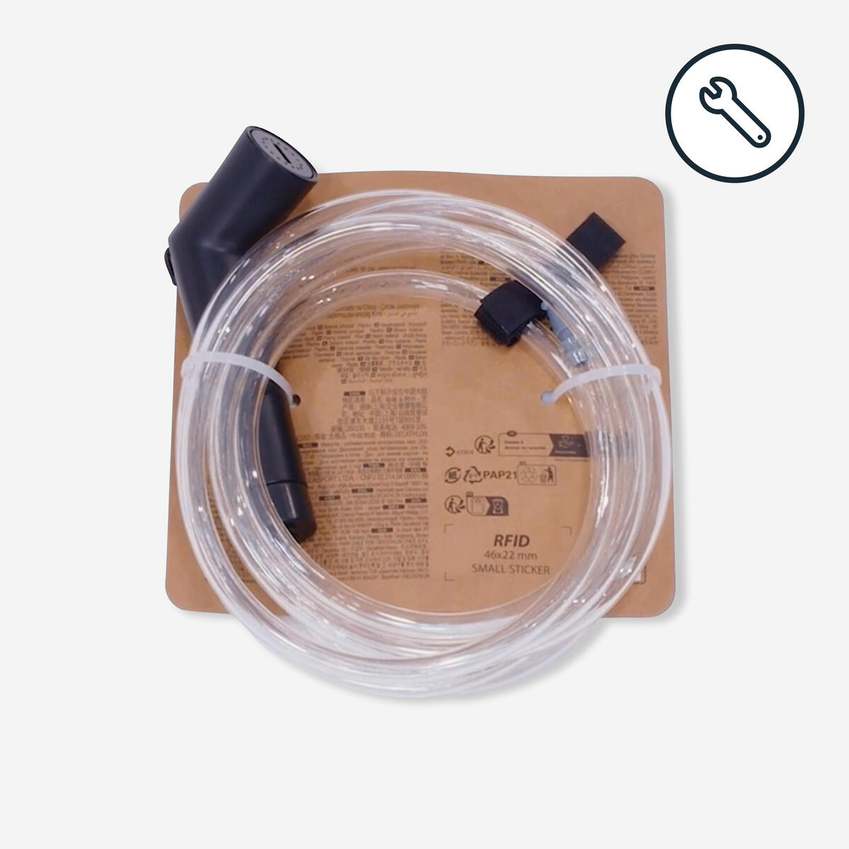 KIT POMMEAU & TUYAU - PIÈCE DÉTACHÉE POUR DOUCHE SOLAIRE PRESSION 10L