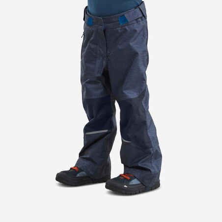 PANTALÓN CÁLIDO IMPERMEABLE SENDERISMO NIEVE - SH500 U-WARM - NIÑOS 2 - 6 AÑOS 