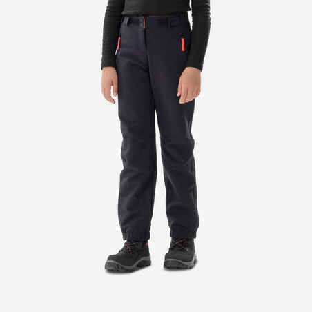 Kids’ Warm Hiking Softshell Trousers - SH500 Mountain - Ages 7-15