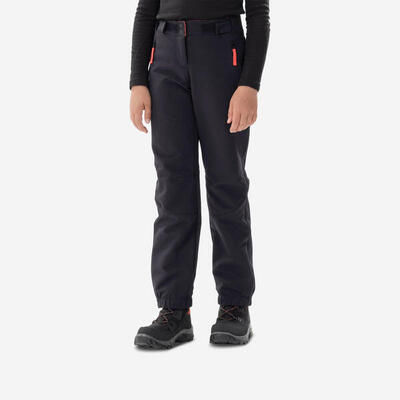 Warme softshell broek voor wandelen sh500 mountain kinderen 7-15 jaar
