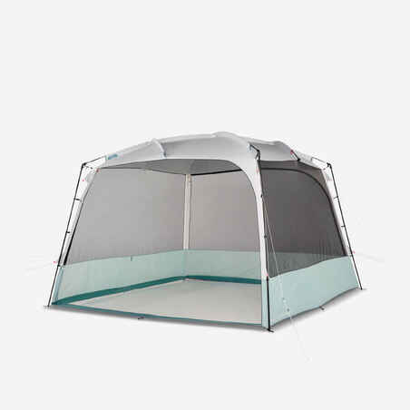 10 Man Camping Living Room With Poles - Base Arpenaz ULTRA FRESH