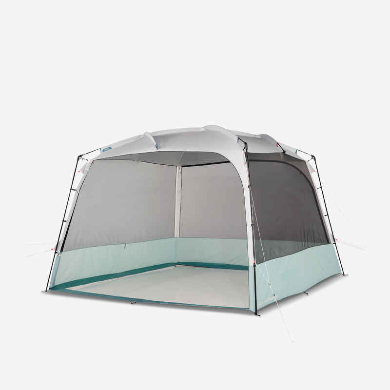10 Man Camping Living Room With Poles - Base Arpenaz ULTRA FRESH