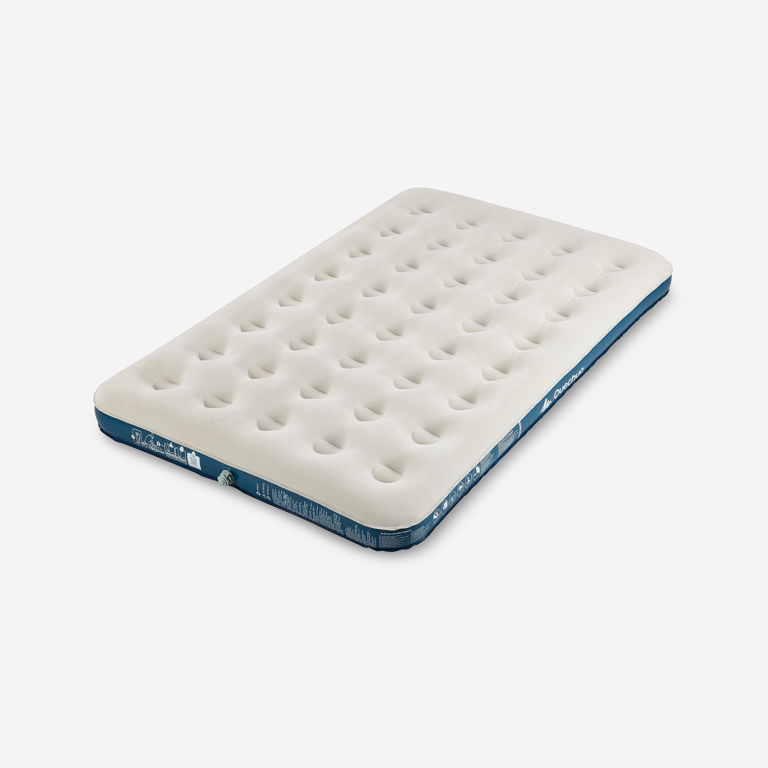 Matelas gonflable de camping 2 personnes, 190x120 cm, air basic - Camping - Bivouac - Quechua- Clubs - Entreprises - Collectivités - Associations