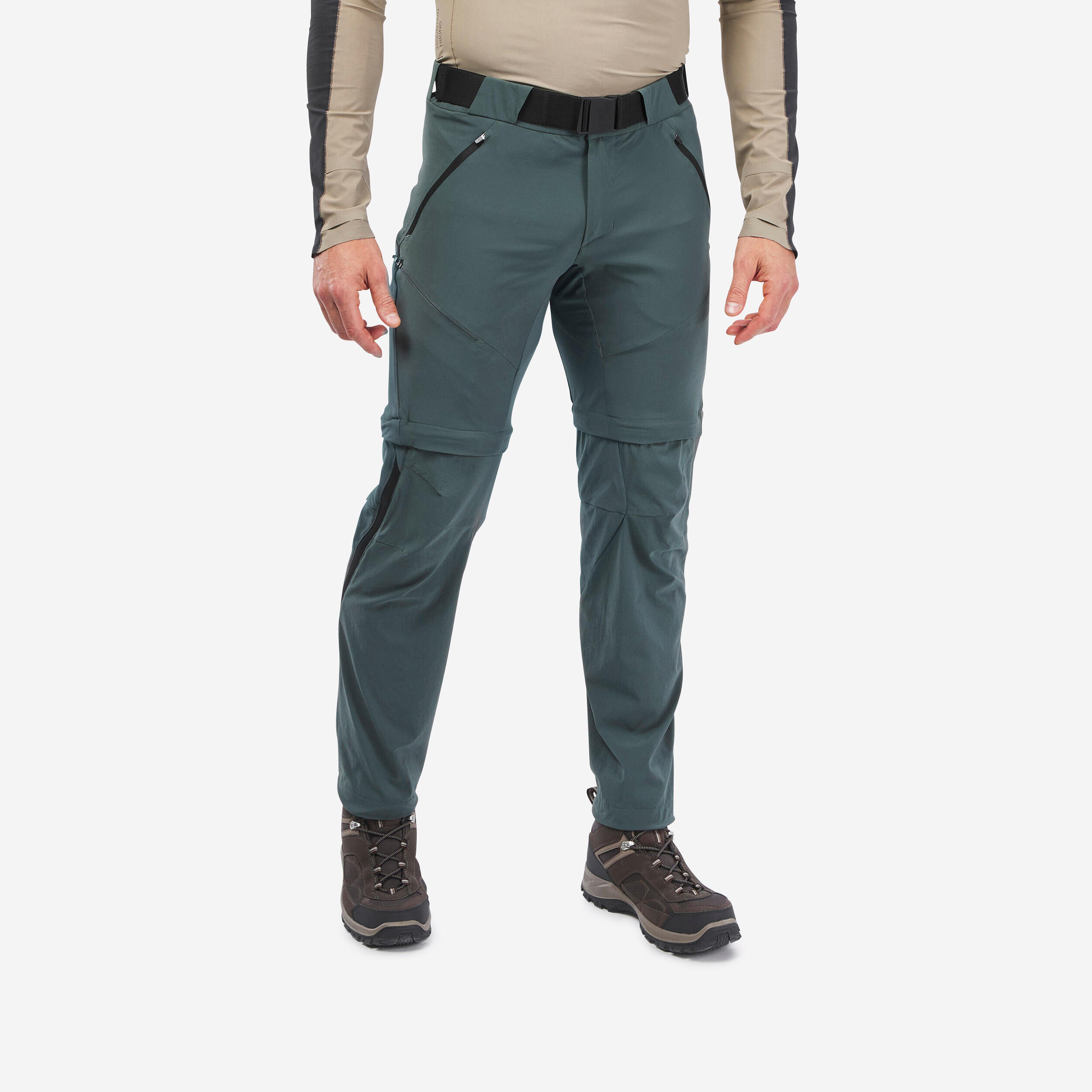 Decathlon | Pantaloni modulabili trekking uomo MH550 | verde |  Quechua