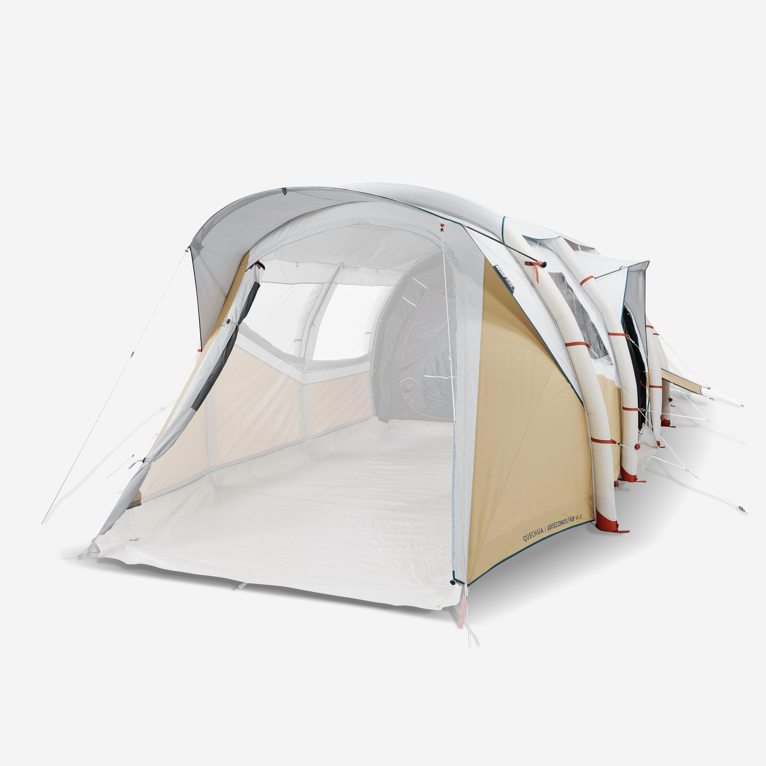 QUECHUA Buitentent voor de tent Air Seconds 6.3 Fresh & Black