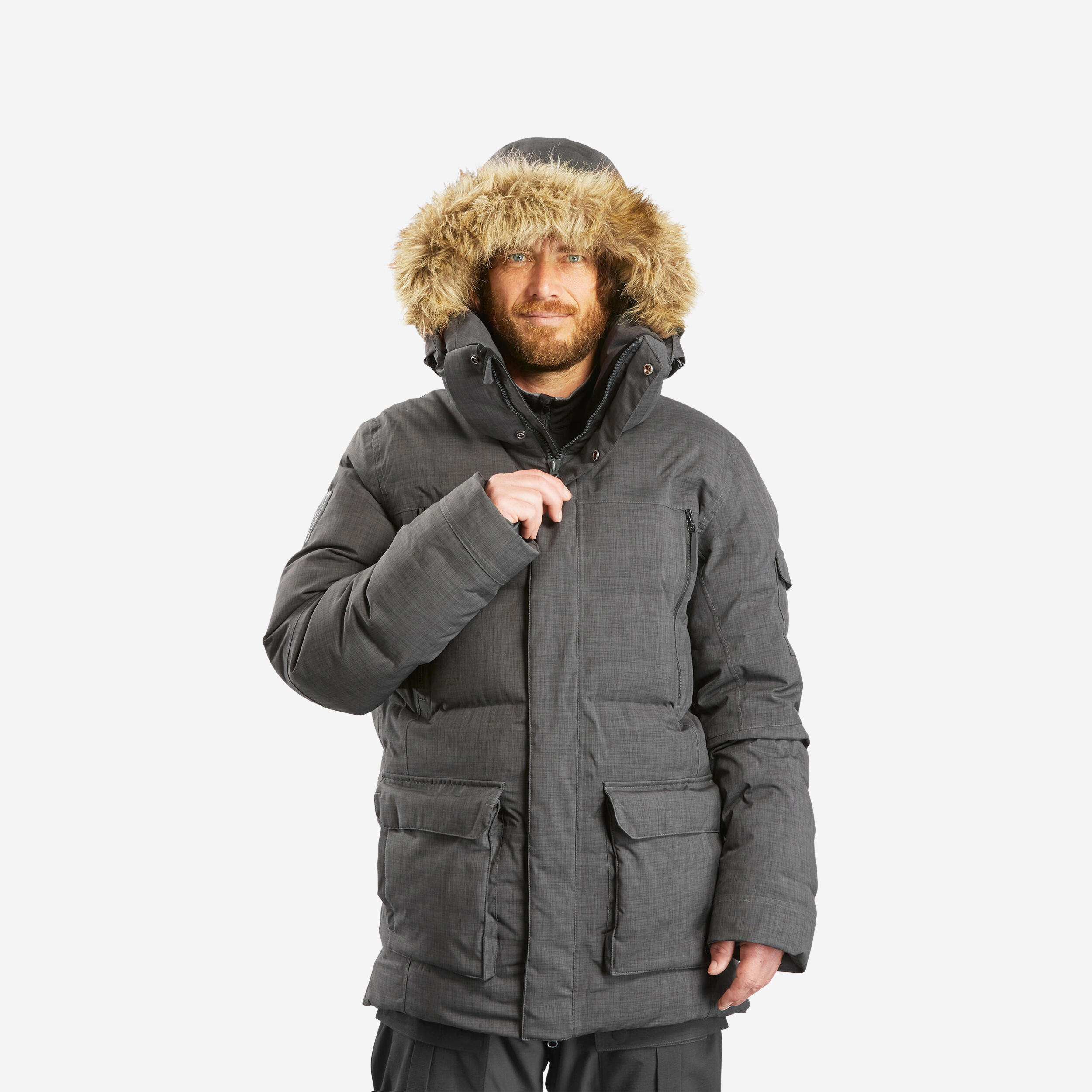 Forclaz - Parka Hiver En Plumes Imperméable De Randonnee - Sh900 -25°c - Homme - Veste - Randonnees Et Trekking Homme - Gris - 38 S - Decathlon