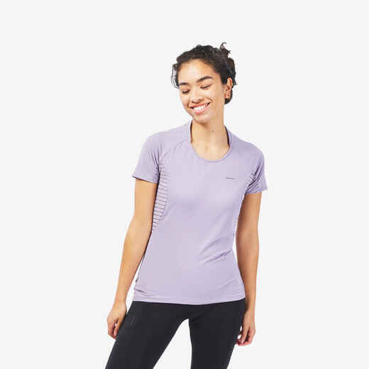 
      Women's Mountain Walking Short-sleeved T-shirt MH500 - Purple
  