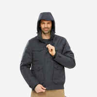 Men’s waterproof hiking anorak -10°C NH500 - Grey