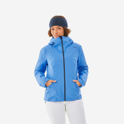 WARME SKI-JAS VOOR DAMES 500 BLAUW