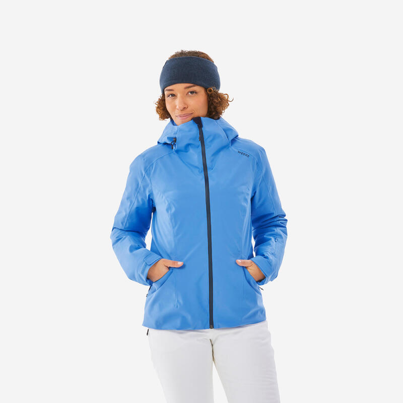 Giacca sci donna 500 SYNTHE azzurra